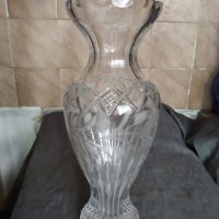 стара кристална ваза, снимка 1 - Вази - 36610102