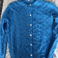 Синя жилетка и пуловер, снимка 5 - Жилетки - 42219773