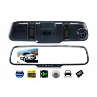 Видеорегистратор огледало Vehicle Blackbox 1044, DVR Full HD 1080P с камера за задно виждане, снимка 2 - Аксесоари и консумативи - 31675074