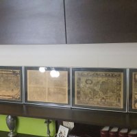Картини стари географски карти 5 броя