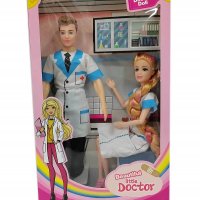 Доктор с медицинска сестра, в кутияКод: 13090, снимка 1 - Кукли - 38347834