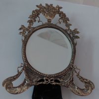 Сребърно настолно огледало (сребро 800), снимка 2 - Други - 39474413