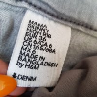 Дънки за бременни H&M Skinny High Rib Mama размер 36, снимка 11 - Дрехи за бременни - 37816120
