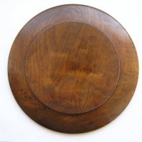 Дървена чиния с оцветена дърворезба 26,5см., снимка 3 - Други - 38488654