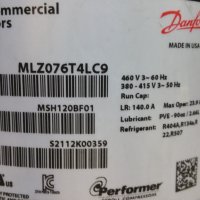 Хладилен компресор Danfoss MLZ076T4LC9, снимка 4 - Други машини и части - 31981362