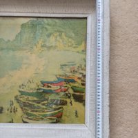 Красива репродукция на картина на Клод Моне в масивна дървена рамка, снимка 2 - Картини - 37746805