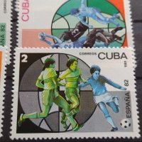 Пощенски марки чиста серия без печат Световна купа по футбол в Испания поща КУБА 38126, снимка 8 - Филателия - 40772732