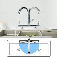 Нов Кухненски Смесител Кран за мивка вода Лесен Монтаж кухня дом, снимка 5 - Други стоки за дома - 42901833