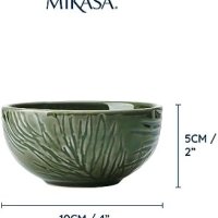 Нов Комплект Mikasa Jardin 4 Купички Зелена Керамика Подарък, снимка 5 - Други стоки за дома - 42745743