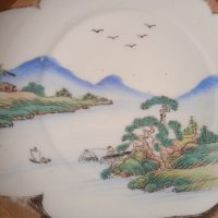 Много стара чиния японски порцелан с позлата, снимка 2 - Колекции - 42873868
