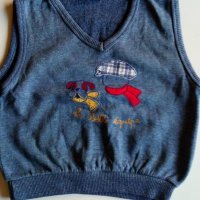 Пуловерче без ръкав Le Dauphin, Франция, снимка 1 - Детски пуловери и жилетки - 30465304