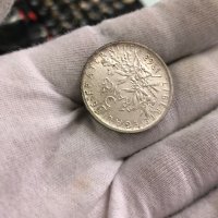 Сребърна монета Франция 5 франка, 1963 г, снимка 12 - Нумизматика и бонистика - 40504735