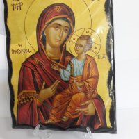 Голяма икона на Пресвета Майка Богородица Закрилница - Модел В - ръчна изработка ., снимка 2 - Икони - 37628772