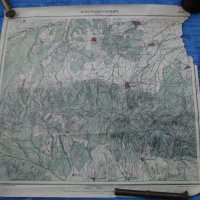 Стара военна карта-6, снимка 1 - Антикварни и старинни предмети - 31780209
