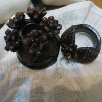 Комплект глинени пръстени за декорация със свещник, снимка 4 - Декорация за дома - 38374951