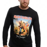 Нова мъжка блуза с дълъг ръкав на Iron Maiden - The trooper, снимка 3 - Блузи - 37700295