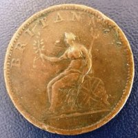 Монета Великобритания - 1 Пени 1806 г. Крал Джордж III, снимка 1 - Нумизматика и бонистика - 31741459