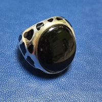 Масивен дизайнерски сребърен пръстен р-р 19мм , снимка 2 - Пръстени - 44807982