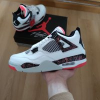 Nike Air Jordan 4 Retro Hot Lava Нови Обувки Кецове Размер 43 Номер Маратонки Бели Мъжки Shoes, снимка 2 - Кецове - 39336162