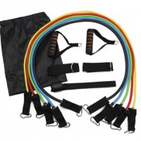 5бр. Комплект ластици за тренировка Power Resistance Bands, снимка 2 - Фитнес уреди - 35488922