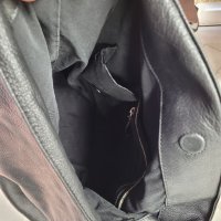 DECADENT чанта,тип торба черна Естествена кожа , снимка 3 - Чанти - 40820688