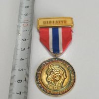 Норвежки сребърен медал с позлата , снимка 5 - Антикварни и старинни предмети - 42119845