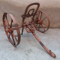 уникален колесар, теглич от каруца , снимка 2 - Антикварни и старинни предмети - 36974708