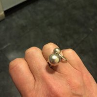 Сребърен пръстен и обеци, снимка 2 - Пръстени - 30111402