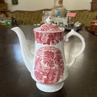 Уникално красив английски порцеланов чайник №1784, снимка 1 - Антикварни и старинни предмети - 35466396