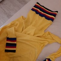 Пуловер жълт oversize, снимка 4 - Блузи с дълъг ръкав и пуловери - 39087204