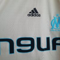 Olympique Marseille Adidas рядка оригинална златна фланелка тениска Олимпик Марсилия L 2008/2009, снимка 3 - Блузи - 37002768