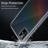 Samsung Galaxy A41 ултра тънък прозрачен гръб/кейс, снимка 5 - Калъфи, кейсове - 29158356