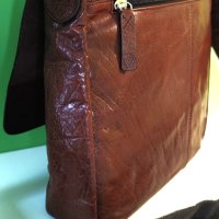 STRELLSON - Мъжкa чантa за през рамо - естествена кожа, снимка 5 - Чанти - 42115110