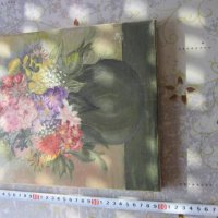 Стара Рисувана картина масло върху платно подписана , снимка 1 - Картини - 31383250