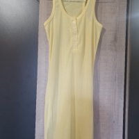 Жълта памучна рокля, снимка 1 - Рокли - 30589264