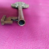 стар бронзов ключ, снимка 5 - Декорация за дома - 29708263