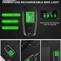 Комплект светлини за велосипед със скоростомер за велосипед, USB акумулаторен компютър за велосипед, снимка 7 - Аксесоари за велосипеди - 40380824