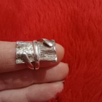 Сребърен пръстен , снимка 1 - Пръстени - 44275400