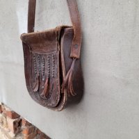 Стара дамска кожена чанта #8, снимка 3 - Антикварни и старинни предмети - 34166352