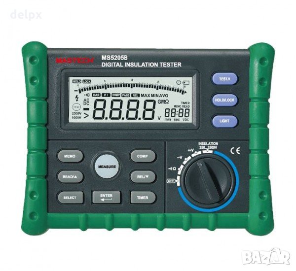 Тестер MS5205B със зумер за съпротивление на изолация | OHM | VAC | VDC, снимка 1