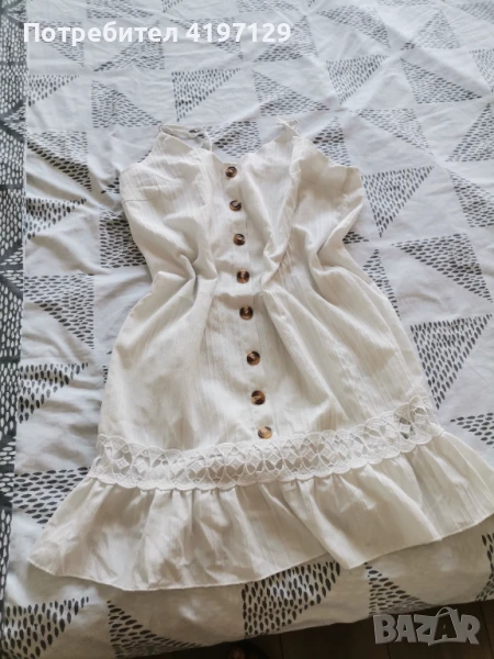 Лятна бяла рокля , снимка 1