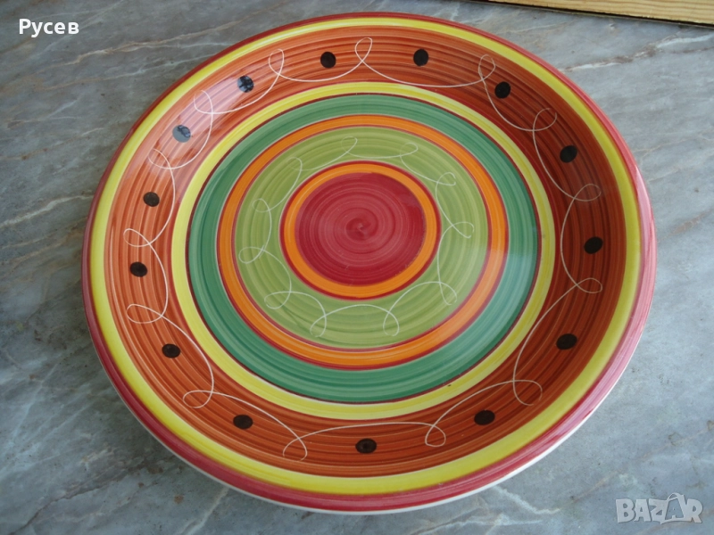 Ръчно рисувана чиния, снимка 1