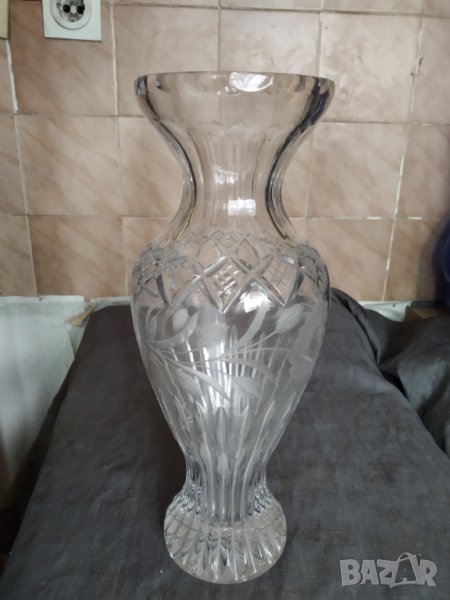стара кристална ваза, снимка 1