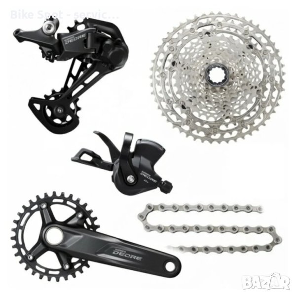 11sp 30t-170mm Shimano Deore M5100 Groupset Clamp 11-51t Пълен Групсет, снимка 1