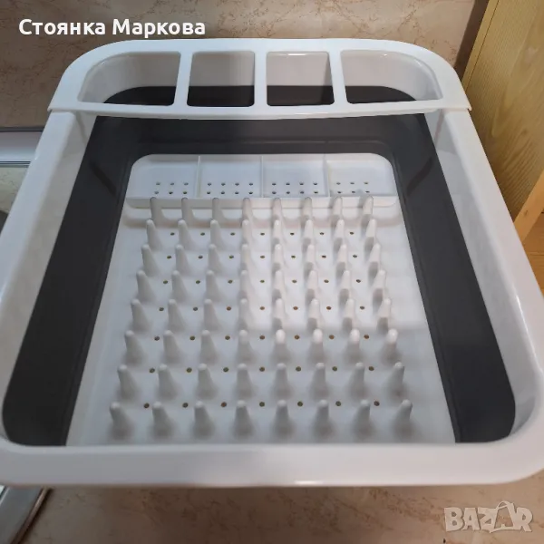Силиконов нов сушилник за съдове, снимка 1