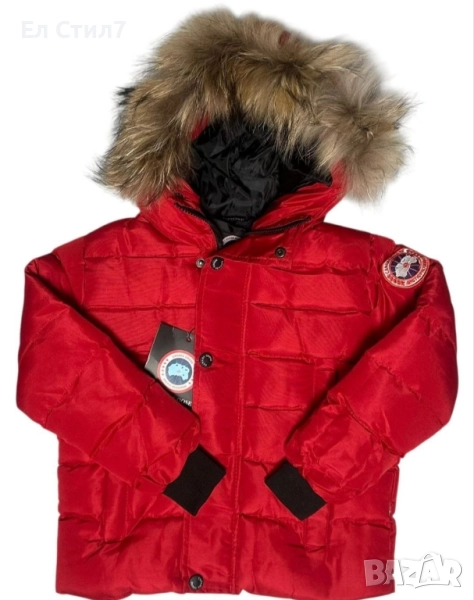📌#Яке за #момче Canada Goose есен-зима Силиконов пълнеж.Червено за 2 6г. Зелено 2 4г, снимка 1