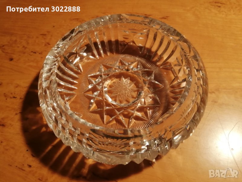 Пепелник от оловен кристал, снимка 1