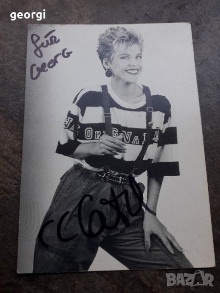 Картичка с автограф на C.C. Catch, снимка 1