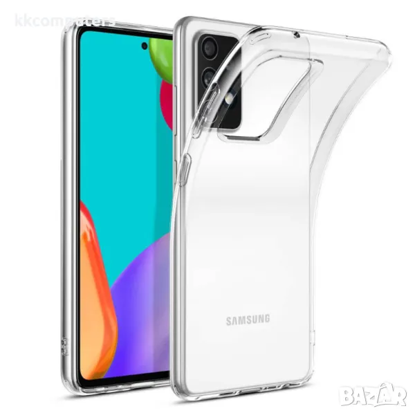 Калъф силикон Crystal /Прозрачен/ за Samsung A52 4G/5G / A52s Баркод : 3131849, снимка 1