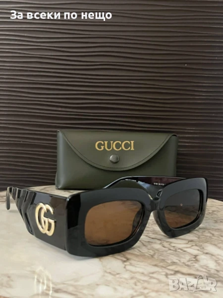 Gucci Слънчеви Очила С UV400 Защита С Калъф, Кърпа И Сертификат 😎🕶 Код VF1, снимка 1